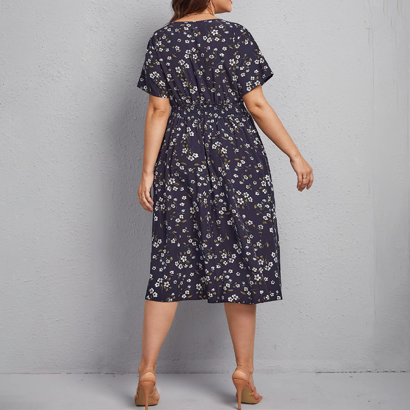 Robe grande taille pour femmes - Romper Floral Print avis et prix