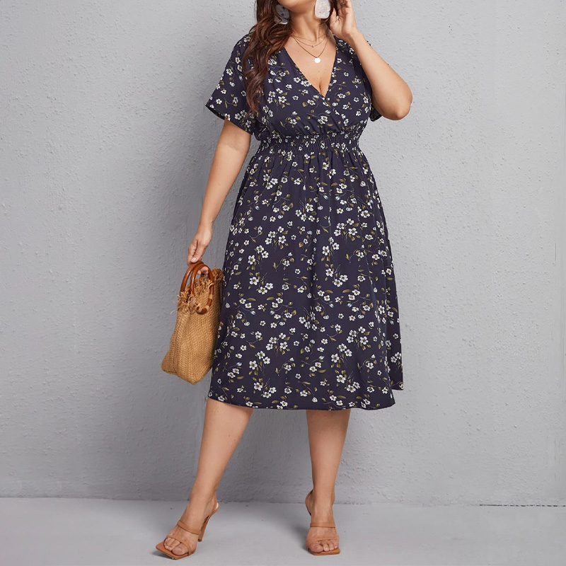 Robe grande taille pour femmes - Romper Floral Print avis et prix