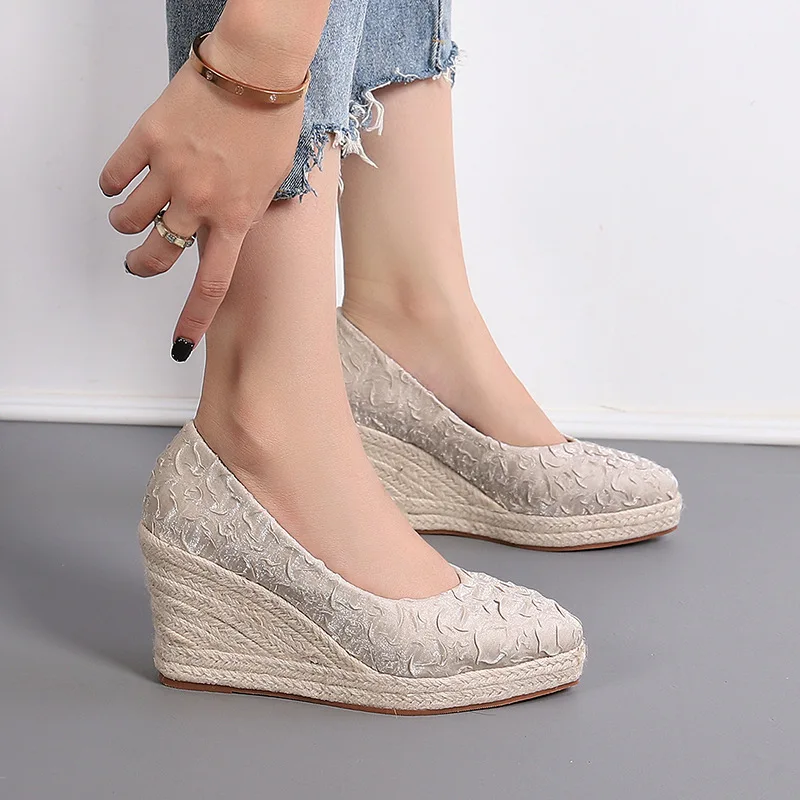 Espadrilles compensées à plate - Wedge Espadrille Women avis et prix