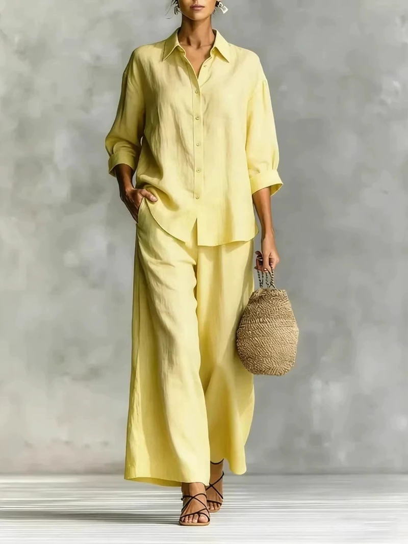 Ensemble décontracté pour femm - Linen Pant Wide avis et prix