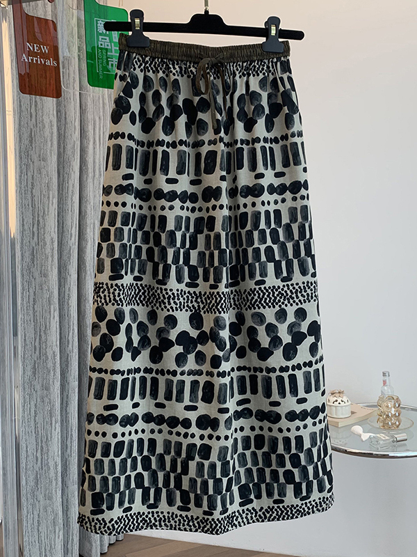 Jupe midi ample légère à impri - Midi Skirt Floral avis et prix