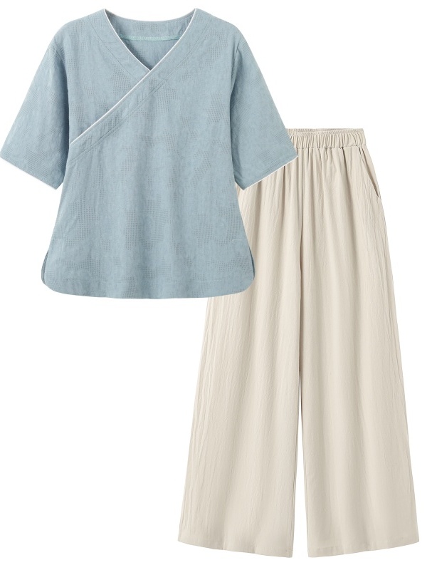 Nouvel ensemble deux pièces dé - Linen Pant Wide avis et prix