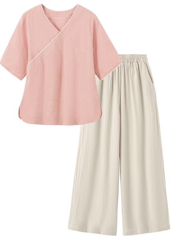 Nouvel ensemble deux pièces dé - Linen Pant Wide avis et prix