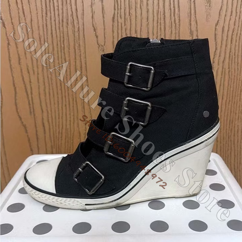 Baskets compensées montantes g - Wedge Espadrille Women avis et prix