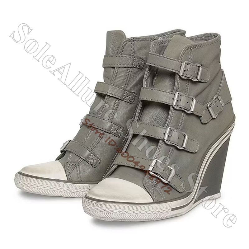 Baskets compensées montantes g - Wedge Espadrille Women avis et prix