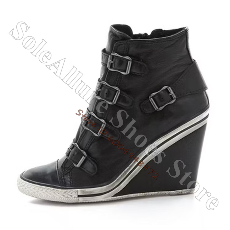 Baskets compensées montantes g - Wedge Espadrille Women avis et prix