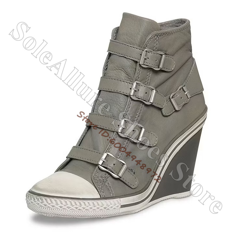 Baskets compensées montantes g - Wedge Espadrille Women avis et prix